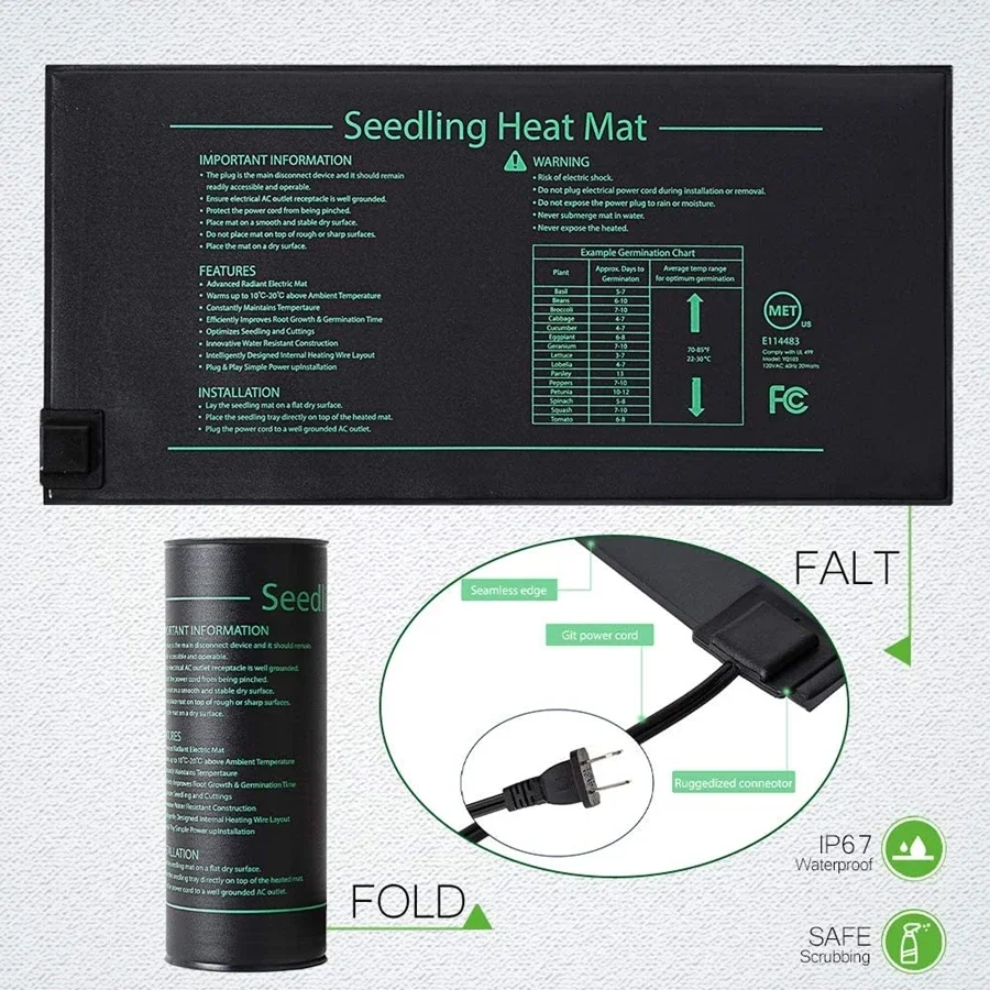 Tapete de calor para mudas, 4  - Seedling Heat Mat avaliação e preço