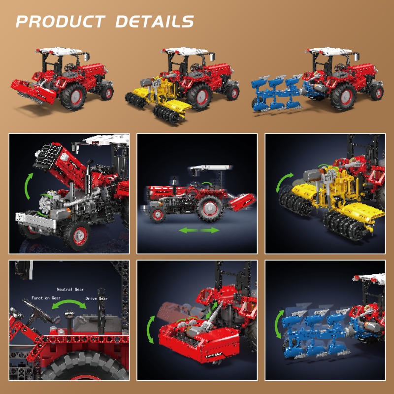 Mould King 17064 1857 peças Mo - Is Farming Under Agriculture avaliação e preço