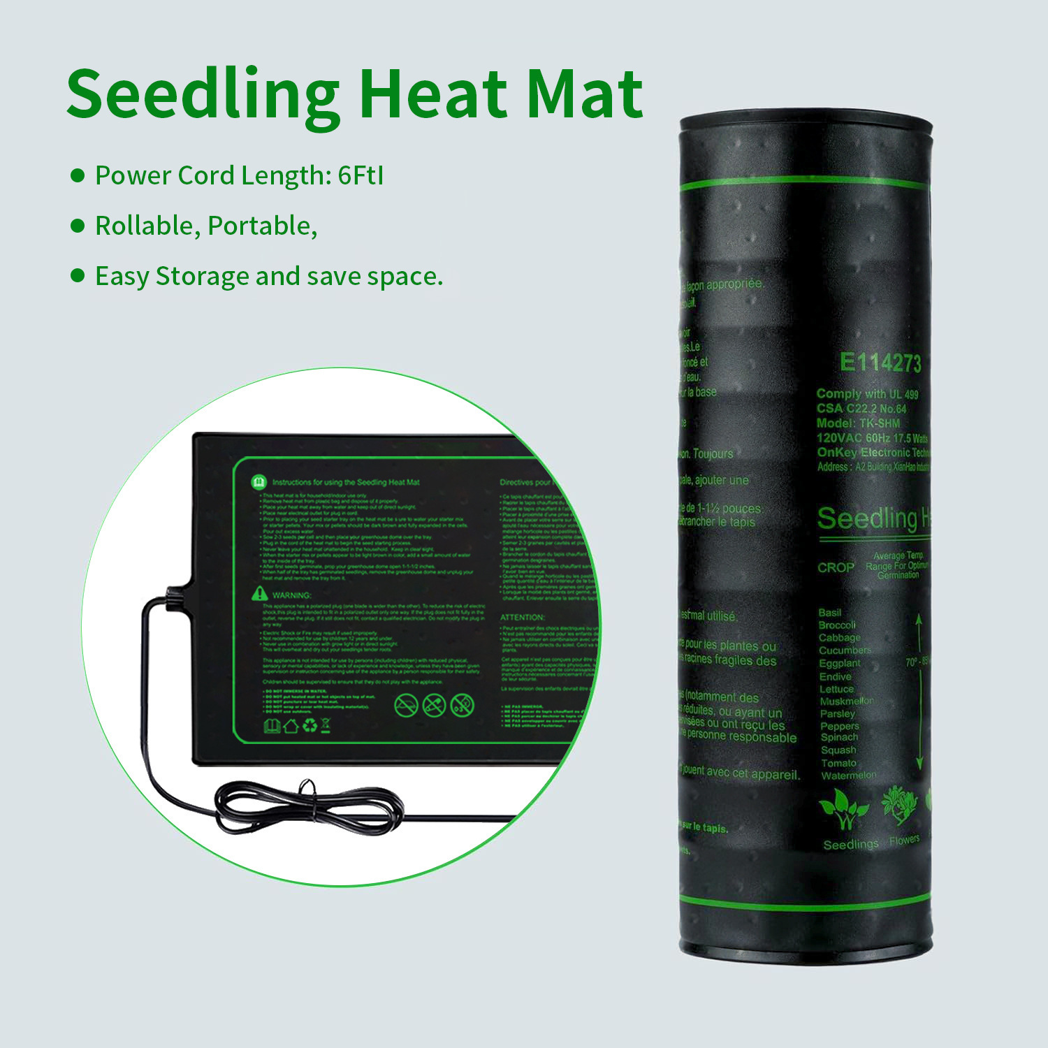 Tapete de calor para mudas, do - Seedling Heat Mat avaliação e preço