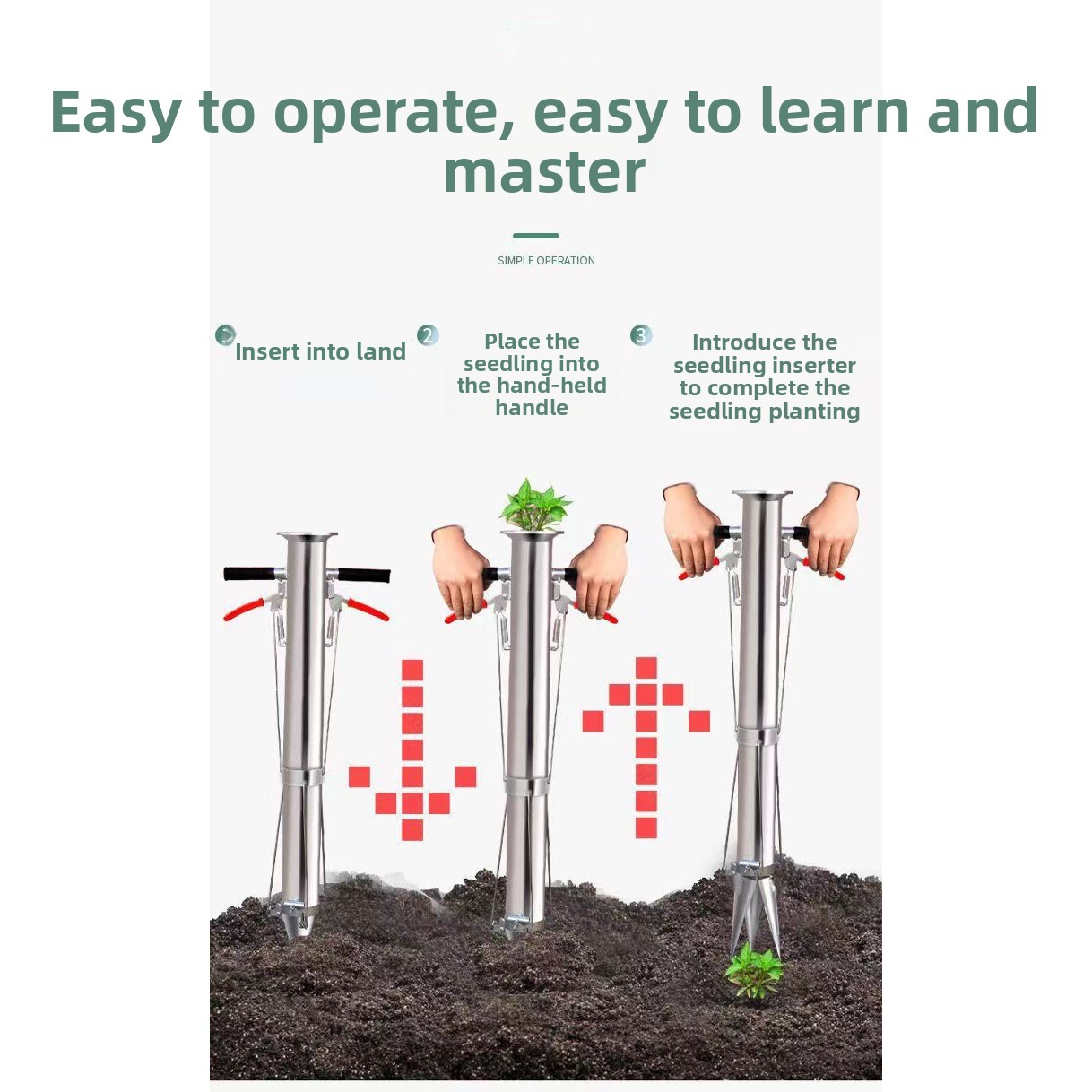 Plantador Manual de Mudas em A - Manual Seeder Hand avaliação e preço