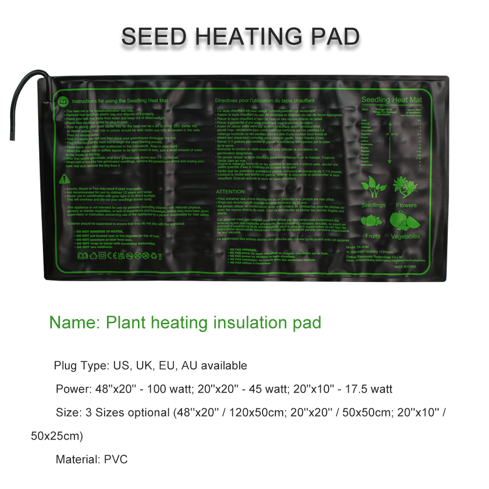 Almofada de aquecimento de mud - Seedling Heat Mat avaliação e preço